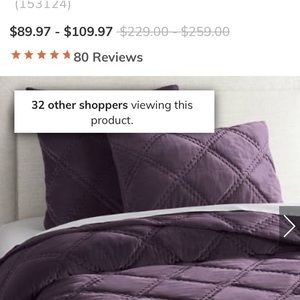 King quilt & 2 king shams